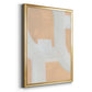 Neutral Winding Paths II - Modern Framed Canvas Print