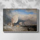 Fishing Boats with Hucksters Bargaining for Fish, 1837-1838 - Floater Framed Canvas Print