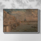 Somerset House Terrace from Waterloo Bridge, c. 1819 - Floater Framed Canvas Print