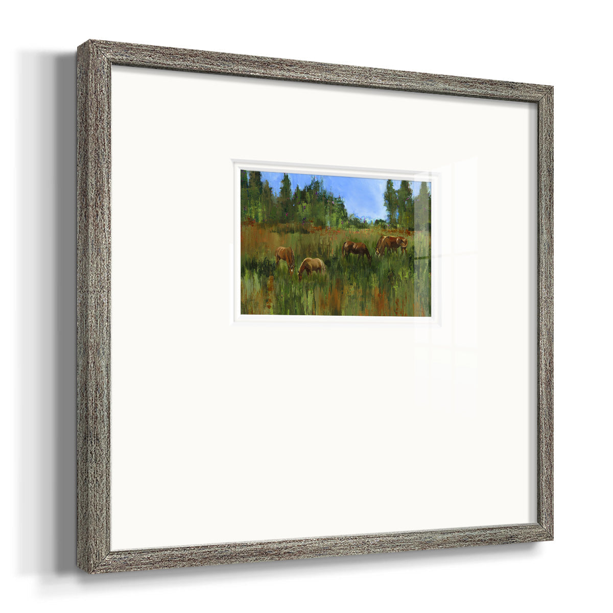 The Grass is Always Greener Premium Framed Print Double Matboard