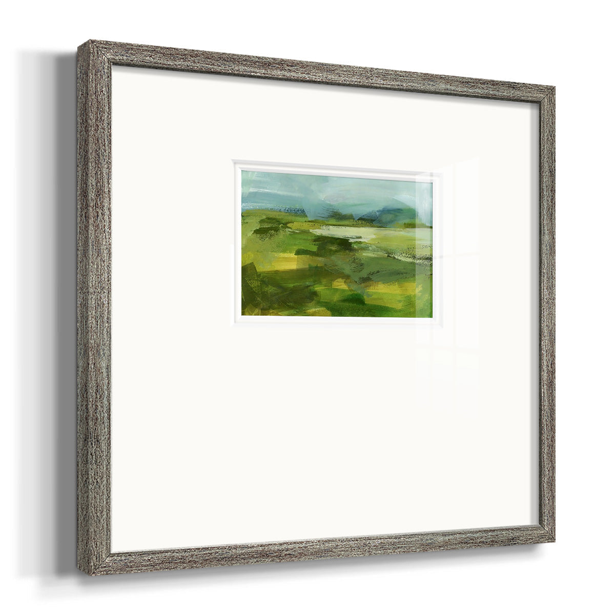 Emerald View IV Premium Framed Print Double Matboard