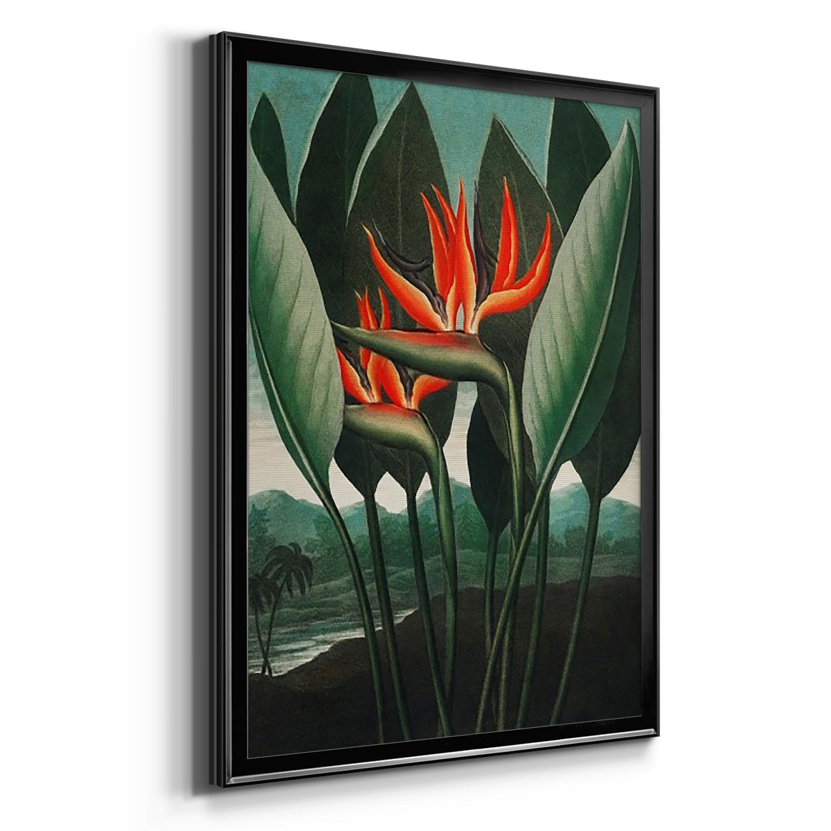 Temple of Flora IV - Modern Framed Canvas Print