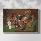 Playing Cards, Glasses, Bottle of Rum: "Vive la France", 1914-1915 - Floater Framed Canvas Print
