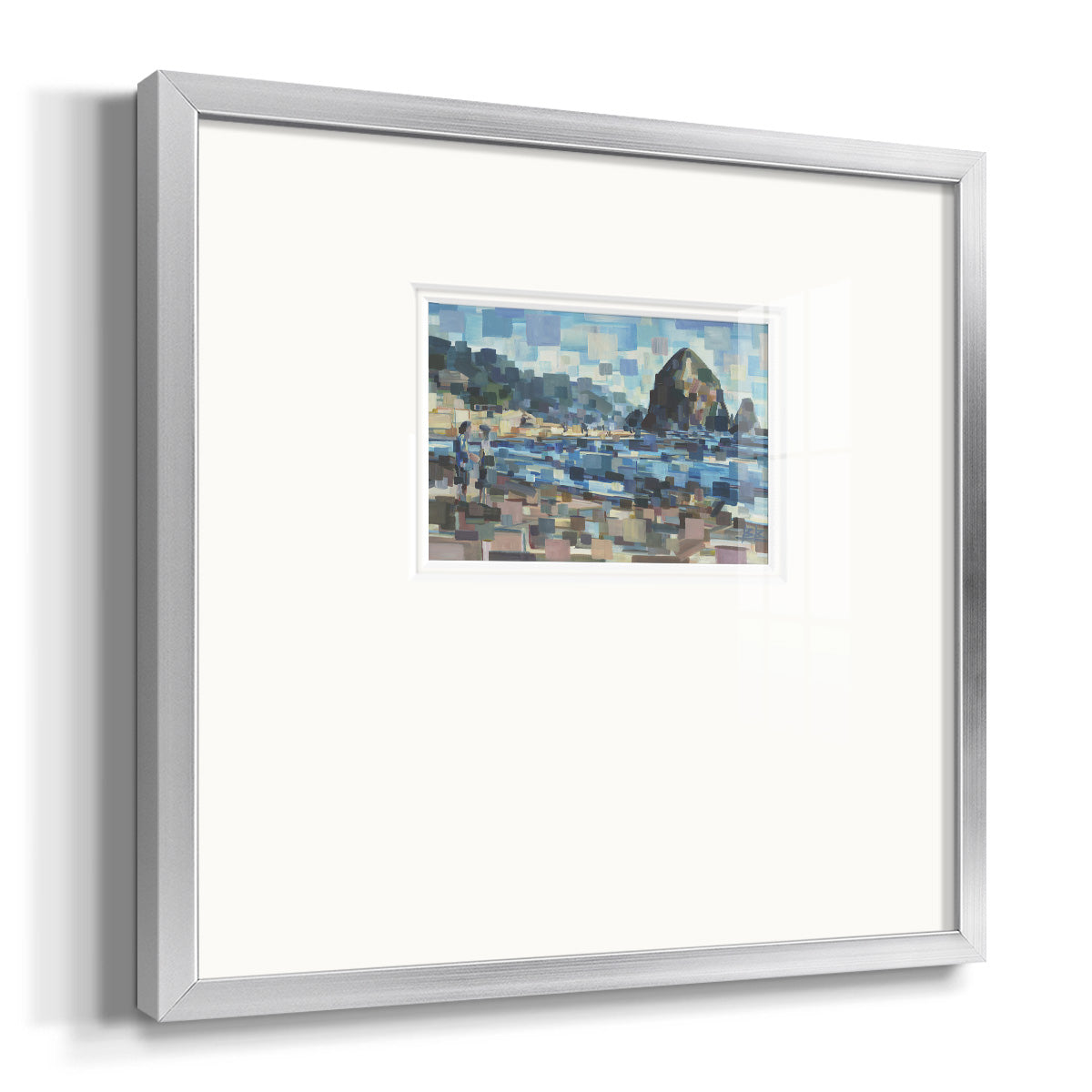 Evening in Cannon Beach Premium Framed Print Double Matboard