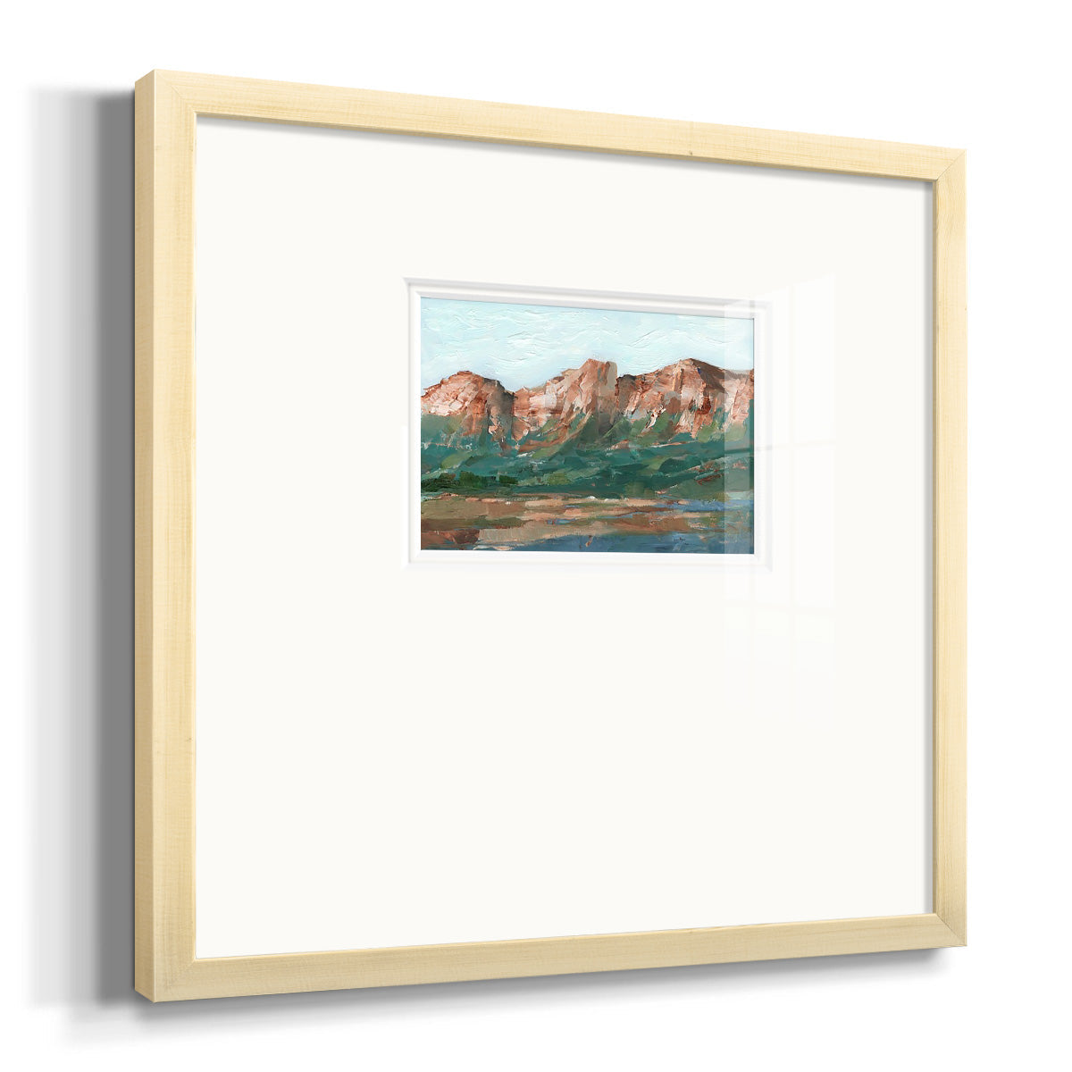 Heading West I Premium Framed Print Double Matboard