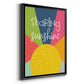 Sharing Sunshine - Modern Framed Canvas Print