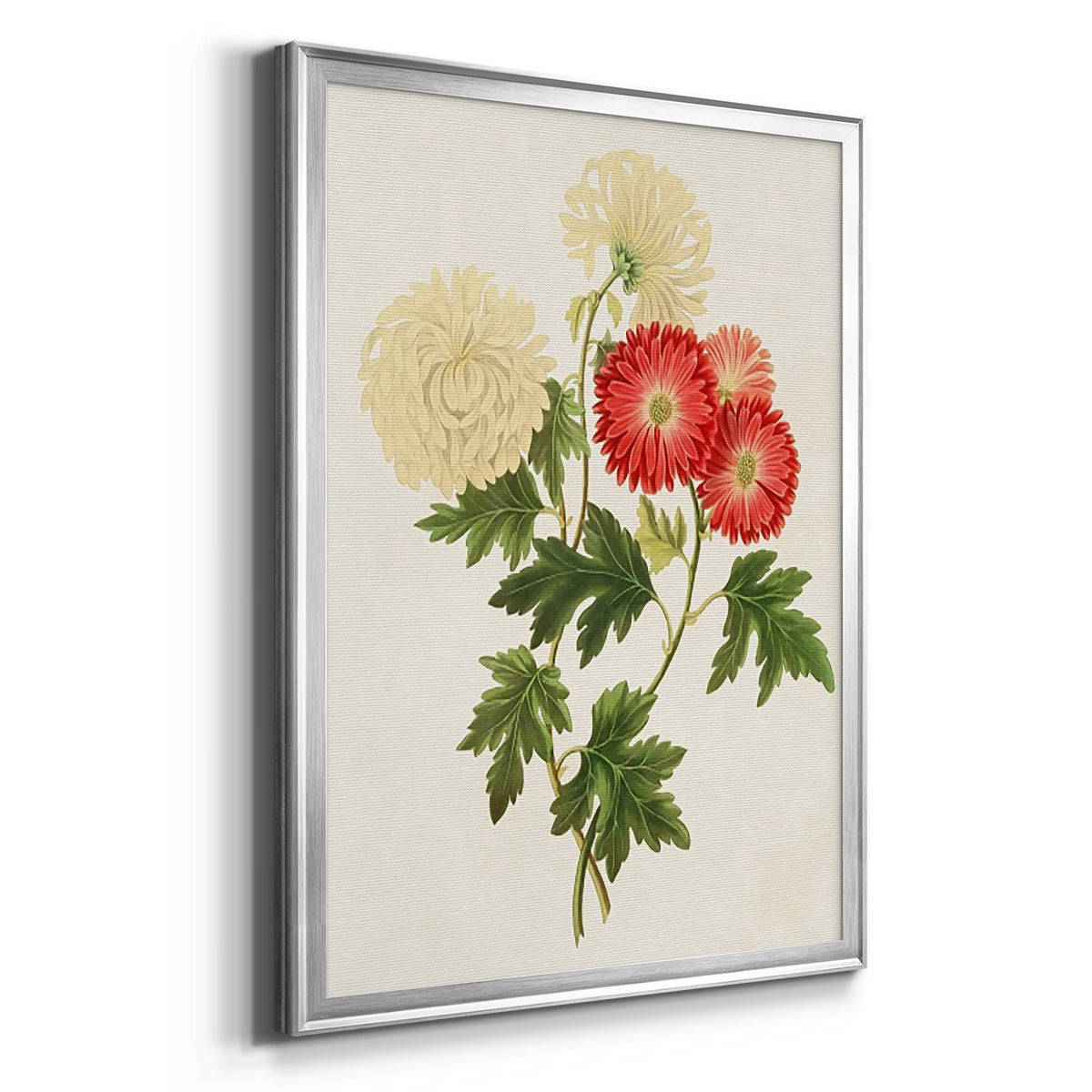 Flowers of the Seasons I - Modern Framed Canvas Print