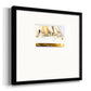 Golden Steam Ship Premium Framed Print Double Matboard