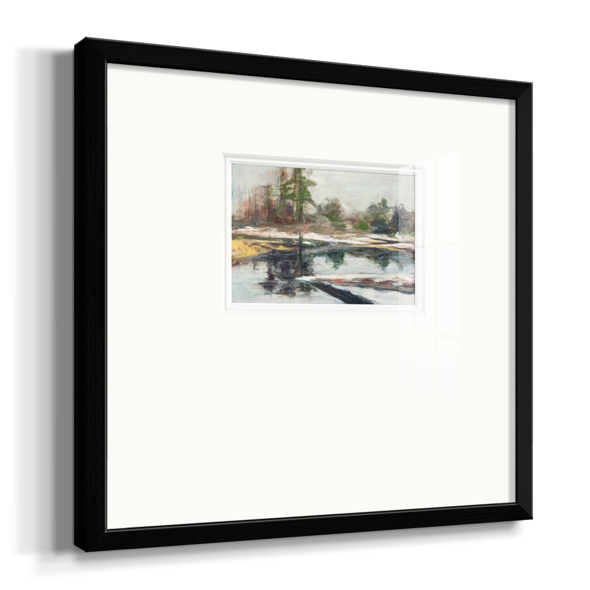 Quiet Reflection Premium Framed Print Double Matboard