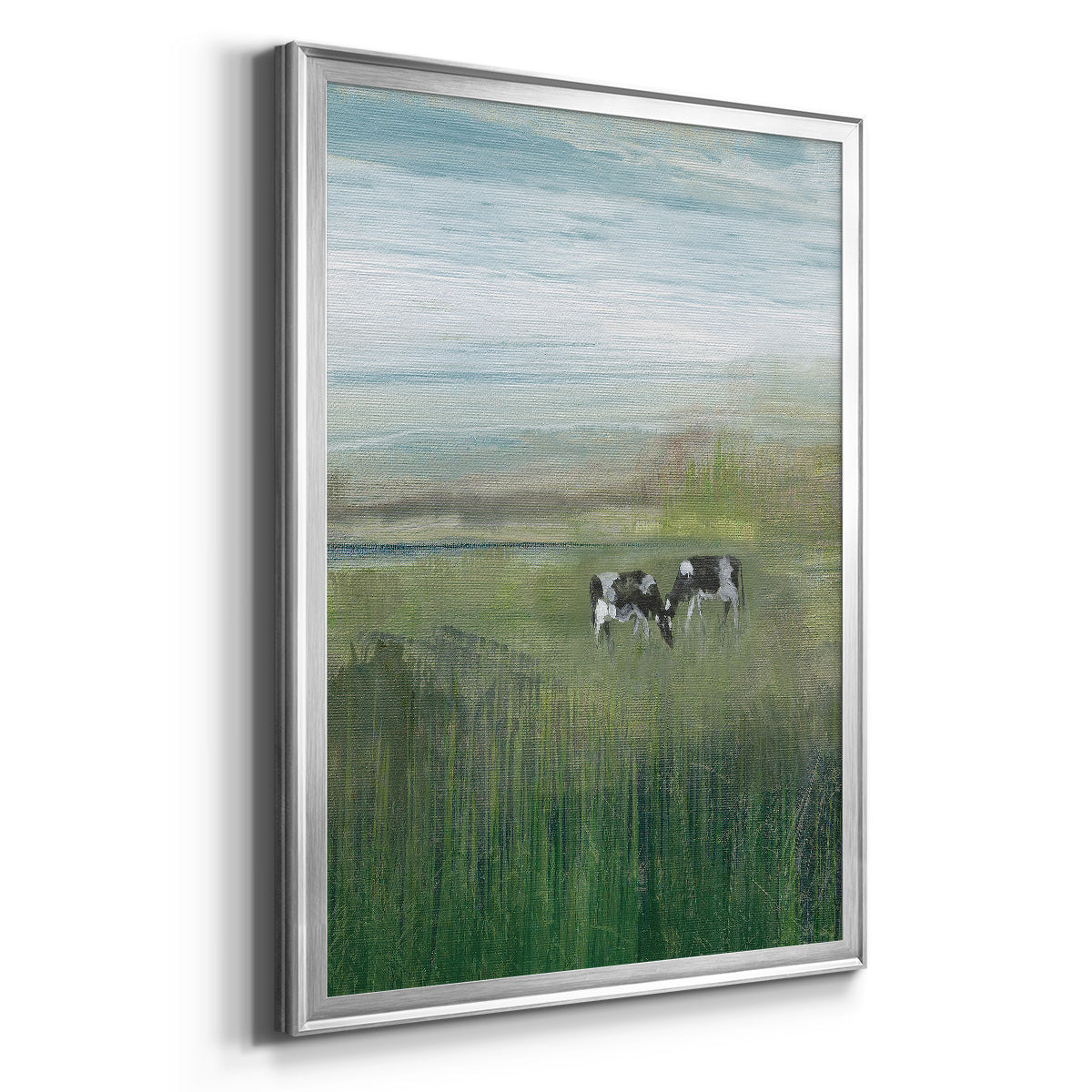 Out to Pasture I - Modern Framed Canvas Print