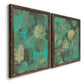 Minty Green Orbs I - Premium Framed Canvas 2 Piece Set - Ready to Hang