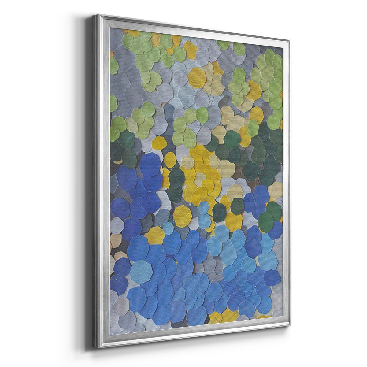 Lake Como Garden - Modern Framed Canvas Print