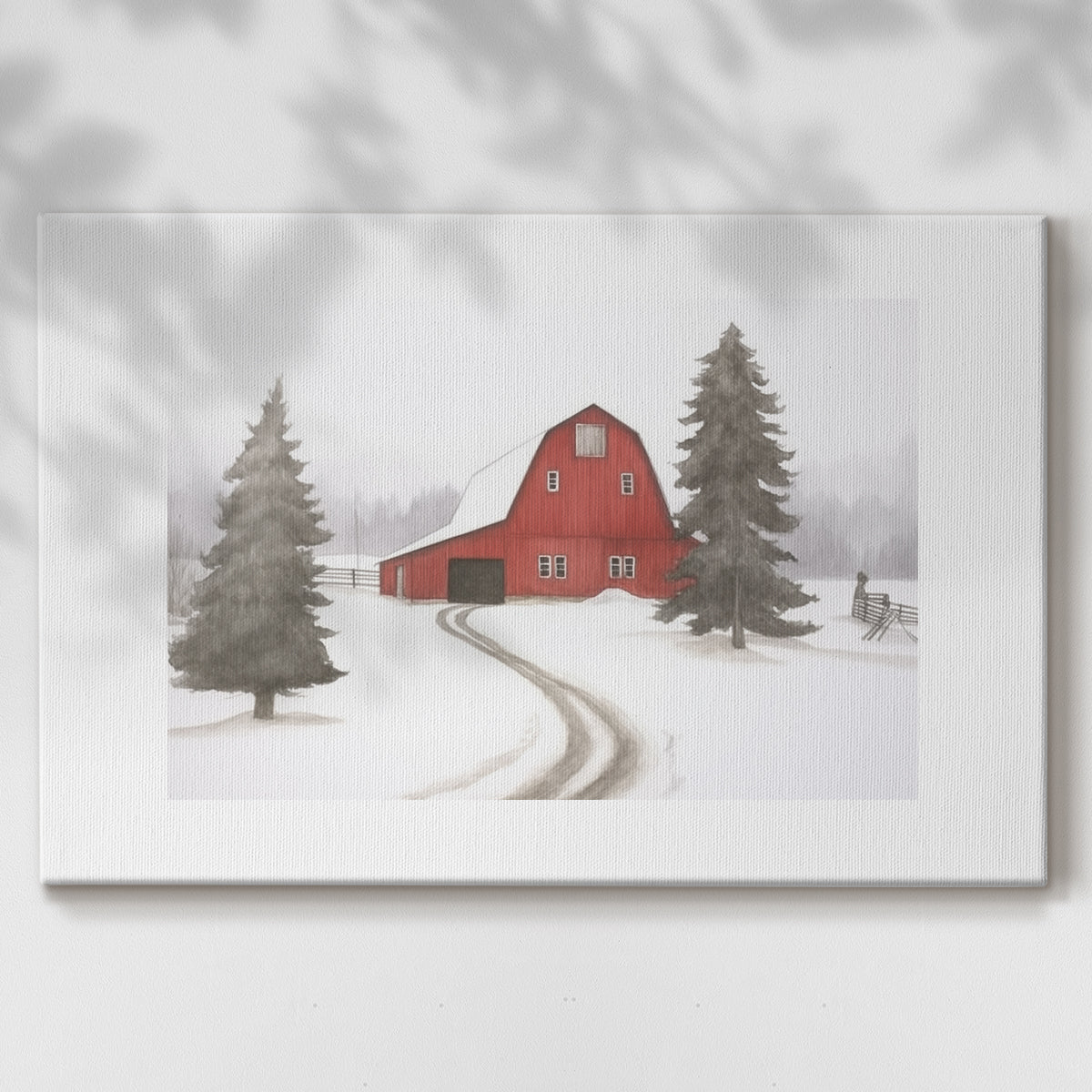 Pearled Hearth Square - Canvas Art Print
