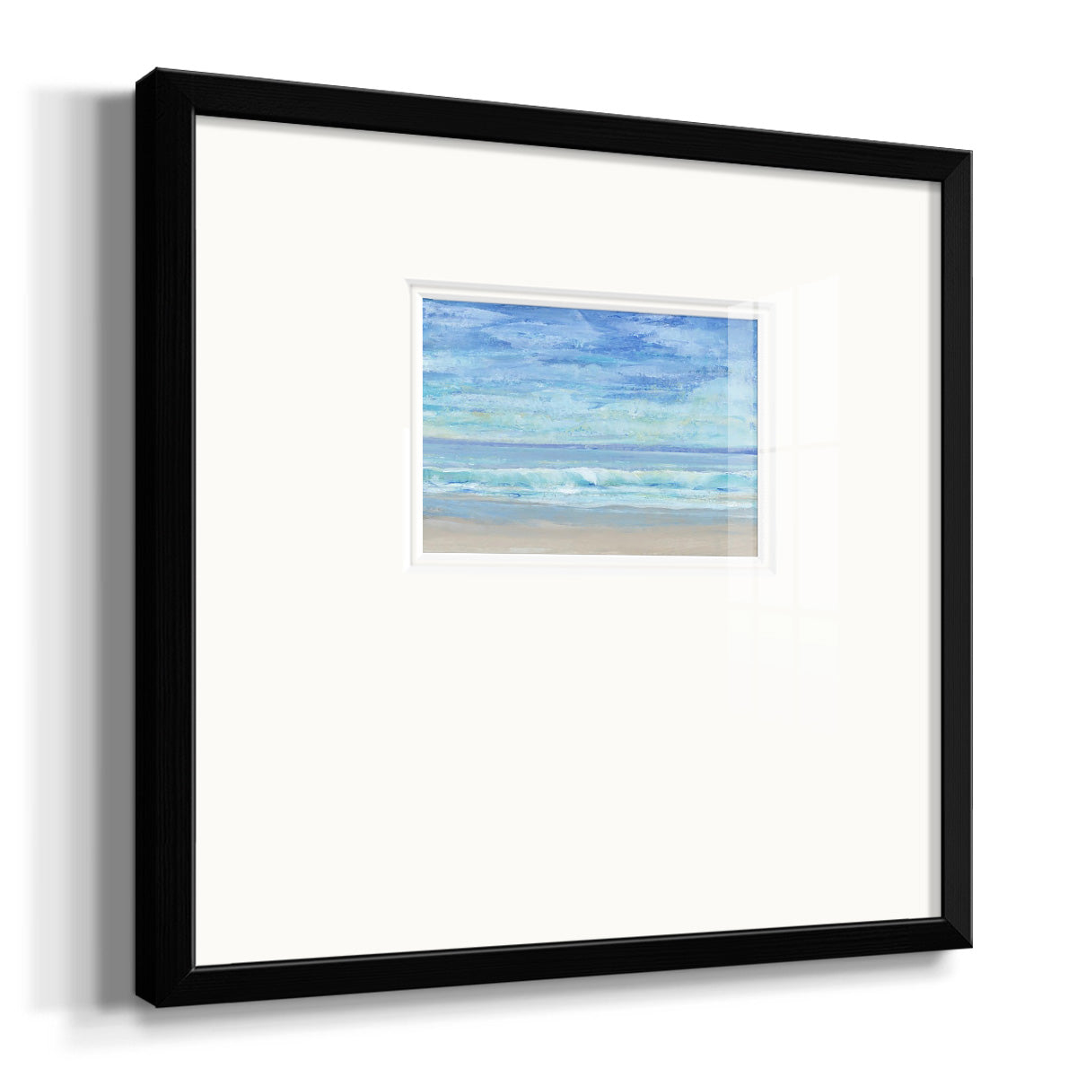 Rolling Surf I Premium Framed Print Double Matboard