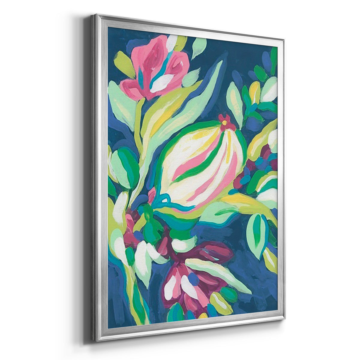 Blue Tropics III - Modern Framed Canvas Print