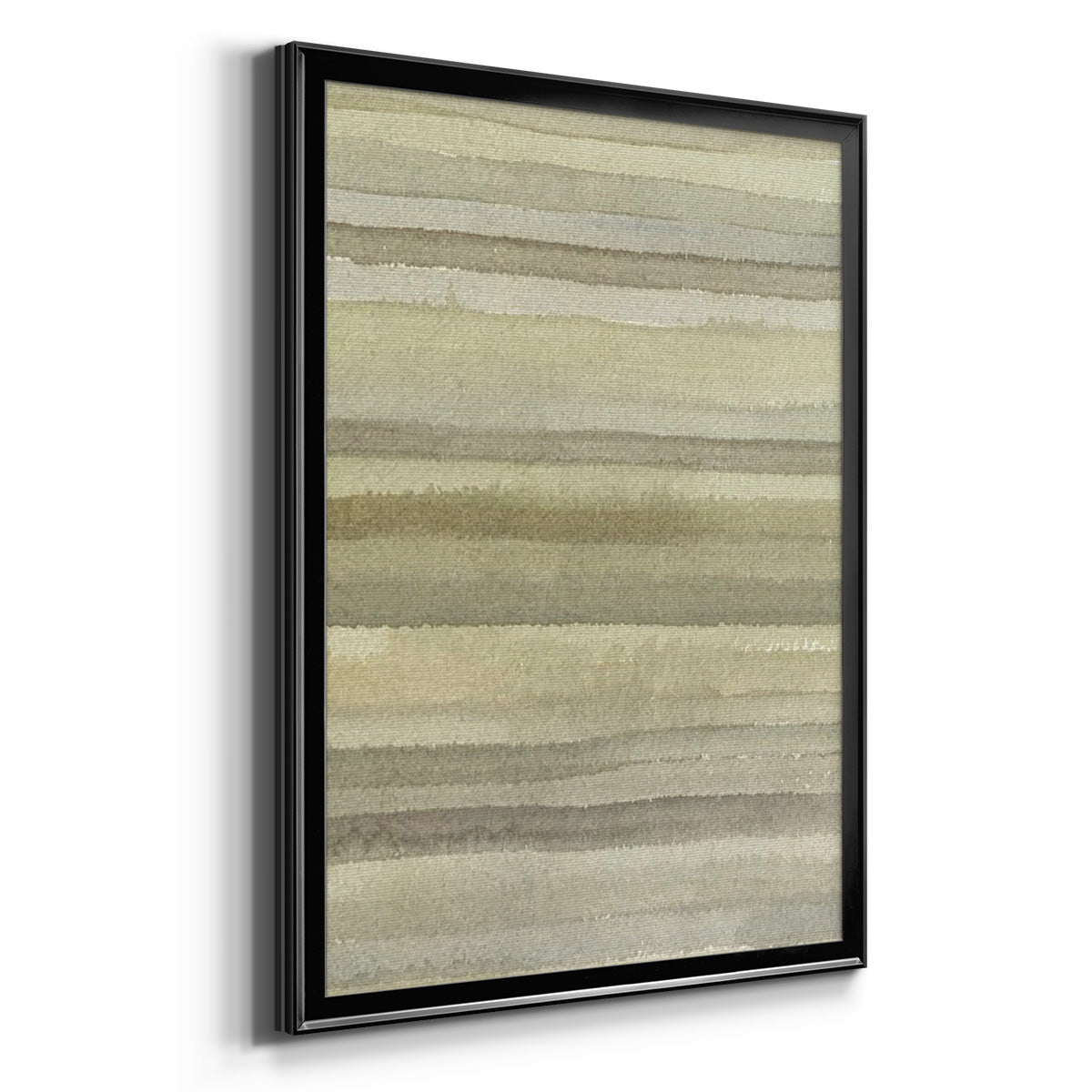 Lines in Neutral I - Modern Framed Canvas Print