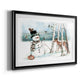 Snow Friends - Modern Framed Art Print