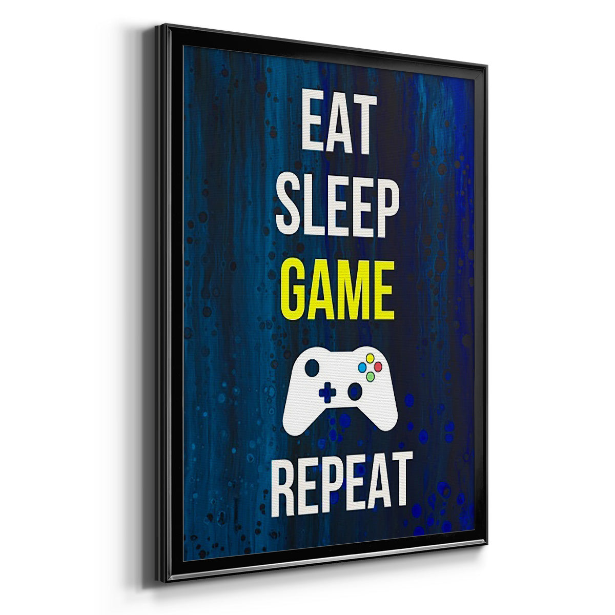 Gamer at Play V - Modern Framed Canvas Print