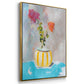 Coin Purse Full of Petals - Floater Framed Canvas Print