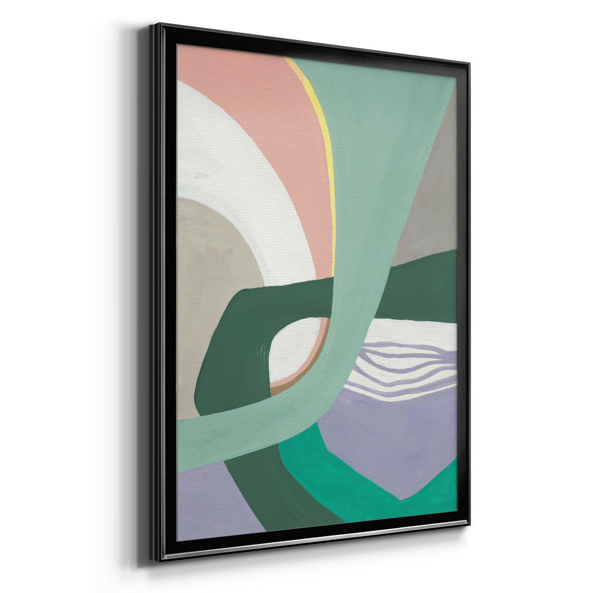 Merge Left - Modern Framed Canvas Print