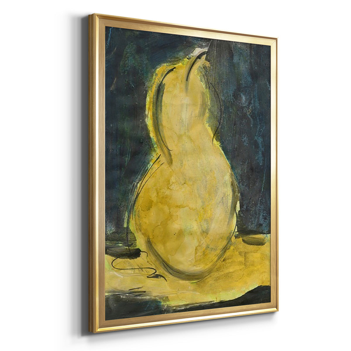 Urban Pear II - Modern Framed Canvas Print