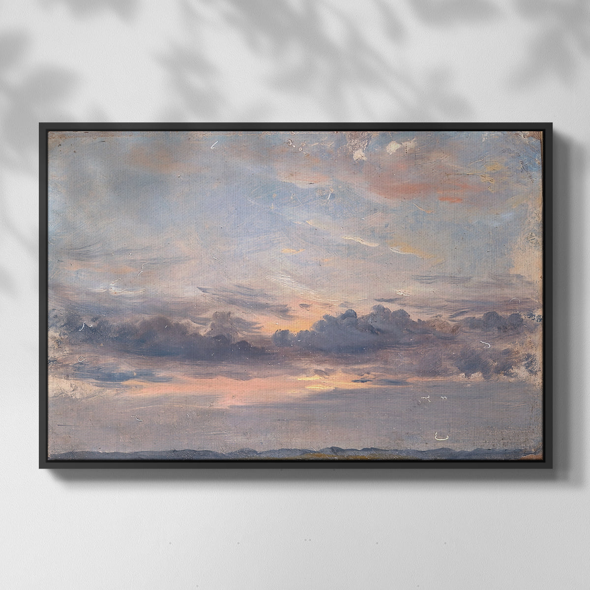 A Cloud Study, Sunset, c. 1821-1822 - Floater Framed Canvas Print