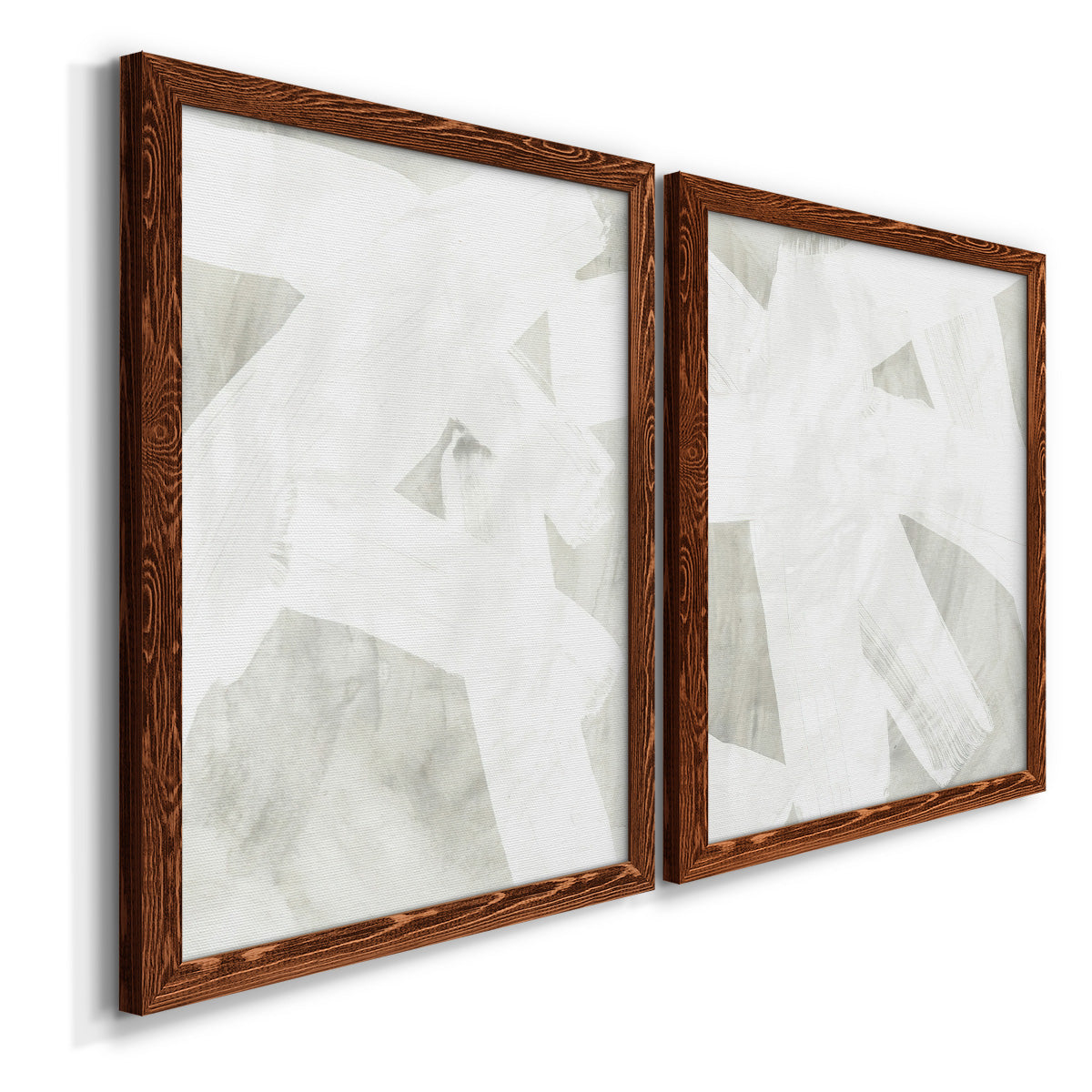 Stone Brush I - Premium Framed Canvas 2 Piece Set - Ready to Hang