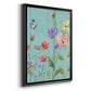 Wildflower Flutter III - Modern Framed Canvas Print