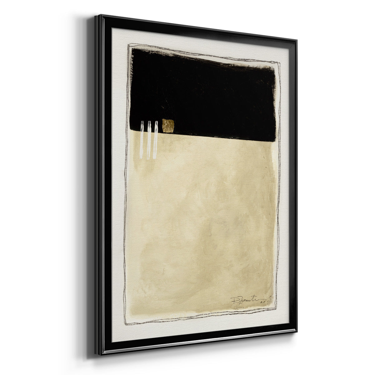 Inner Musing II - Modern Framed Canvas Print