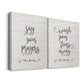 Say Your Prayers Premium Gallery Wrapped Canvas - Ready to Hang - Set of 2 - 8 x 12 Each