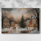 Warm Lantern Eve Green - Canvas Art Print