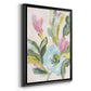 Floral Breeze Fresco  II - Modern Framed Canvas Print