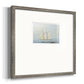 Foggy Sail II Premium Framed Print Double Matboard