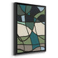 Multicolor Stained Glass I - Modern Framed Canvas Print