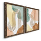 Spring Shapes I - Premium Framed Canvas 2 Piece Set - Ready to Hang