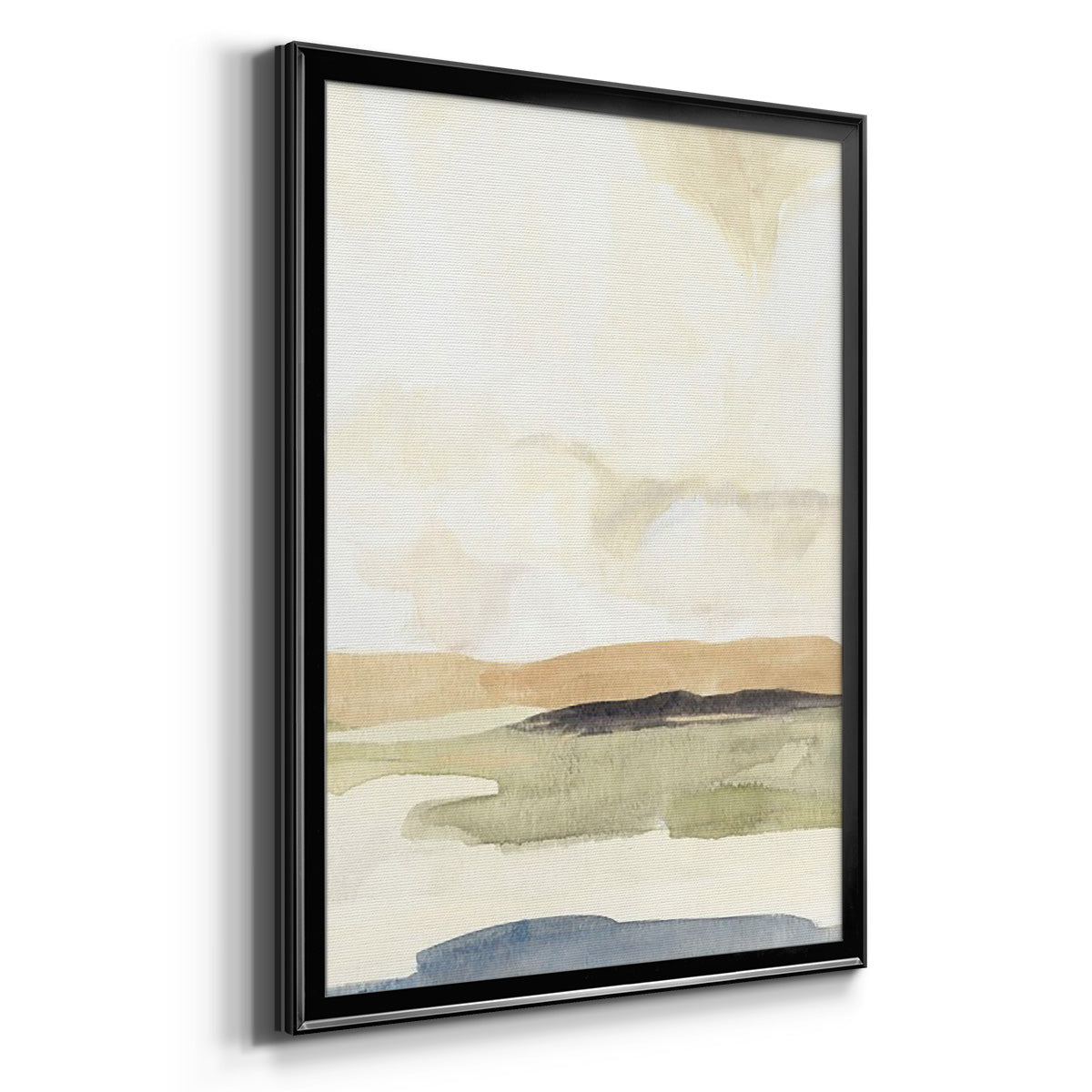 Slate Movement II - Modern Framed Canvas Print