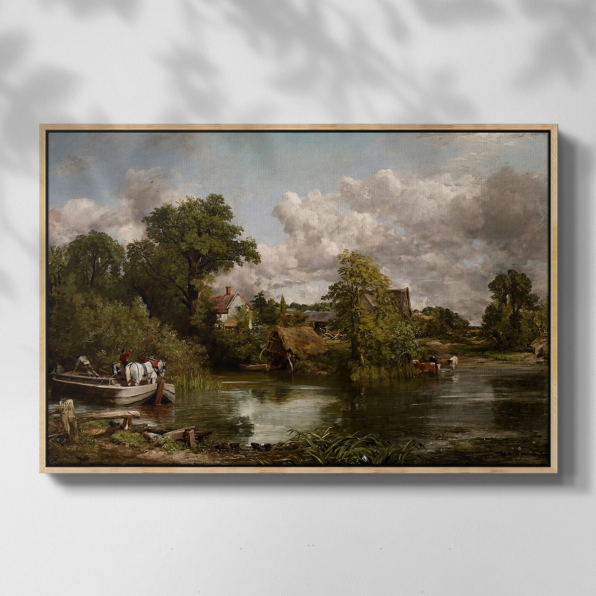 The White Horse, 1819 - Floater Framed Canvas Print