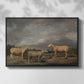 Ryelands Sheep, the King's Ram, the King's Ewe and Lord Somerville's Wether, c. 1801-1807 - Floater Framed Canvas Print