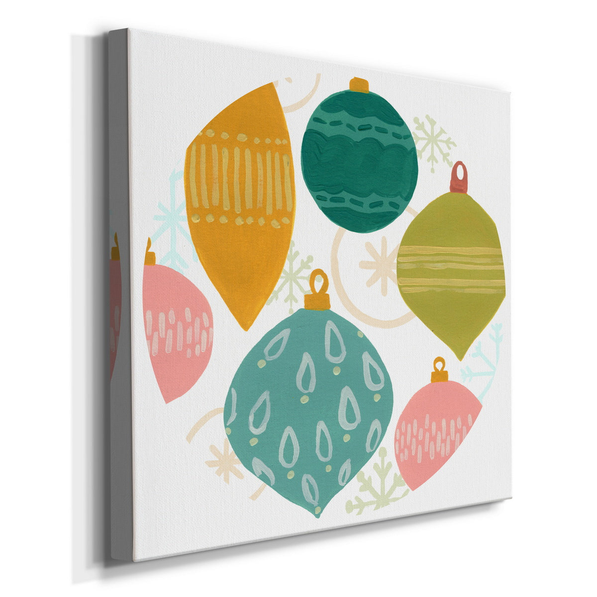 Modern Holiday Collection C-Premium Gallery Wrapped Canvas - Ready to Hang