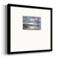 Aqua Blue Morning Premium Framed Print Double Matboard