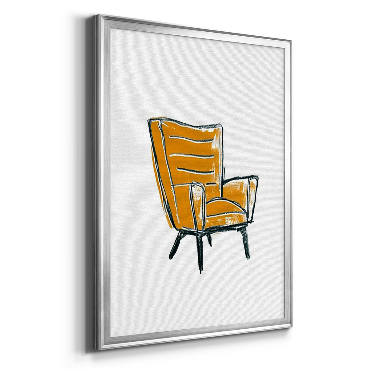 Take a Seat III - Modern Framed Canvas Print
