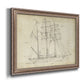 Sailboat Blueprint I Premium Framed Canvas- Ready to Hang