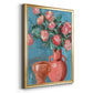 Rosa Blooms I - Modern Framed Canvas Print