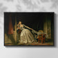 The Stolen Kiss (Le Baiser à la dérobée), c. 1788 - Floater Framed Canvas Print