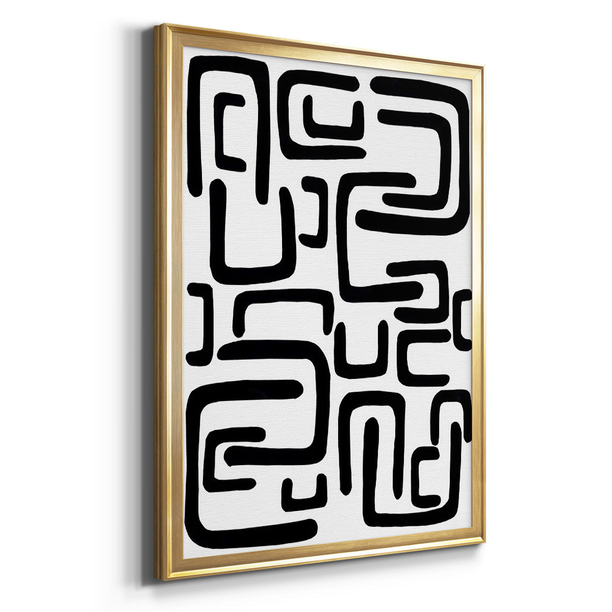 Shuffle II - Modern Framed Canvas Print