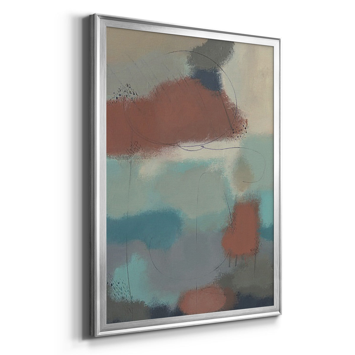 Floating By II - Modern Framed Canvas Print
