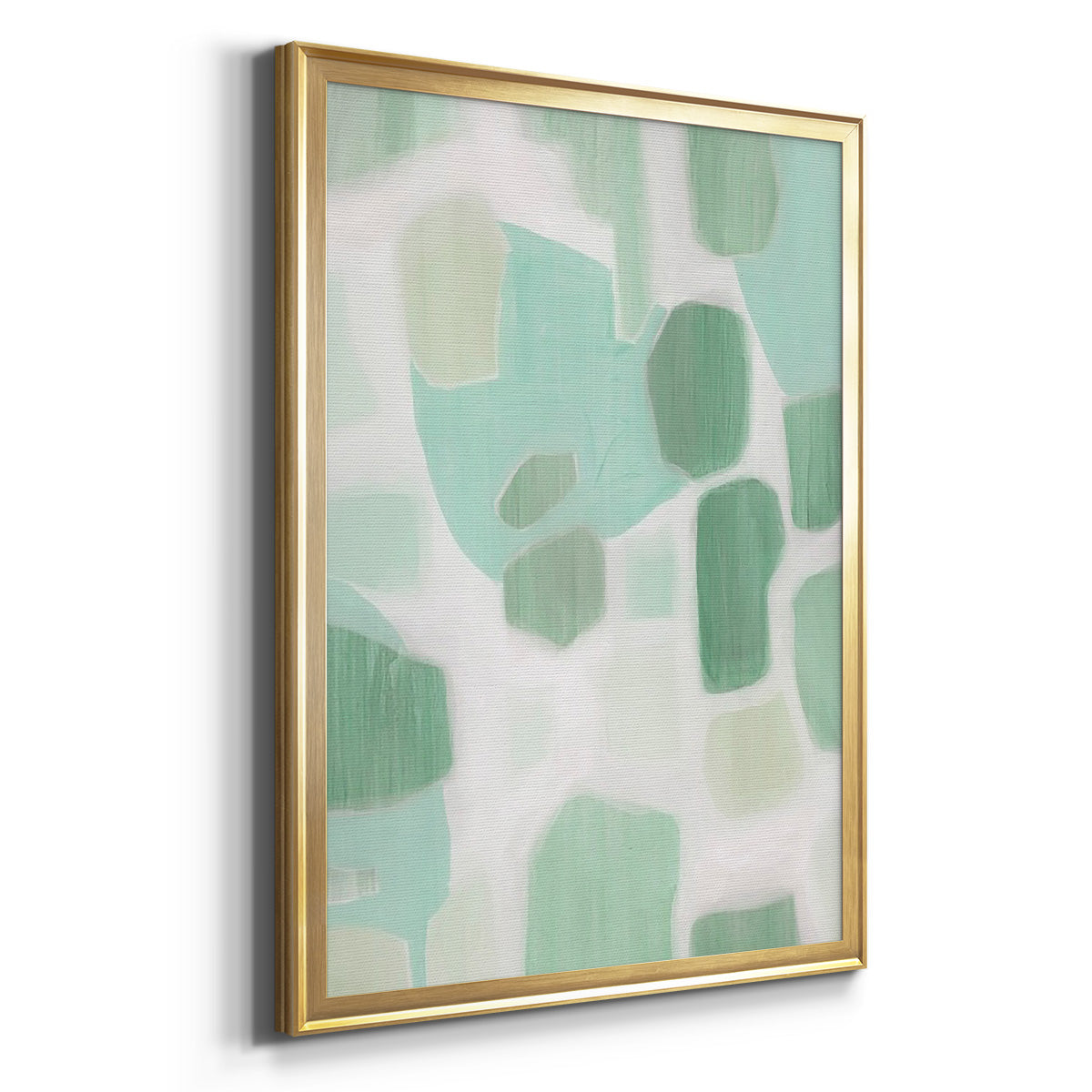 River Shapes II - Modern Framed Canvas Print