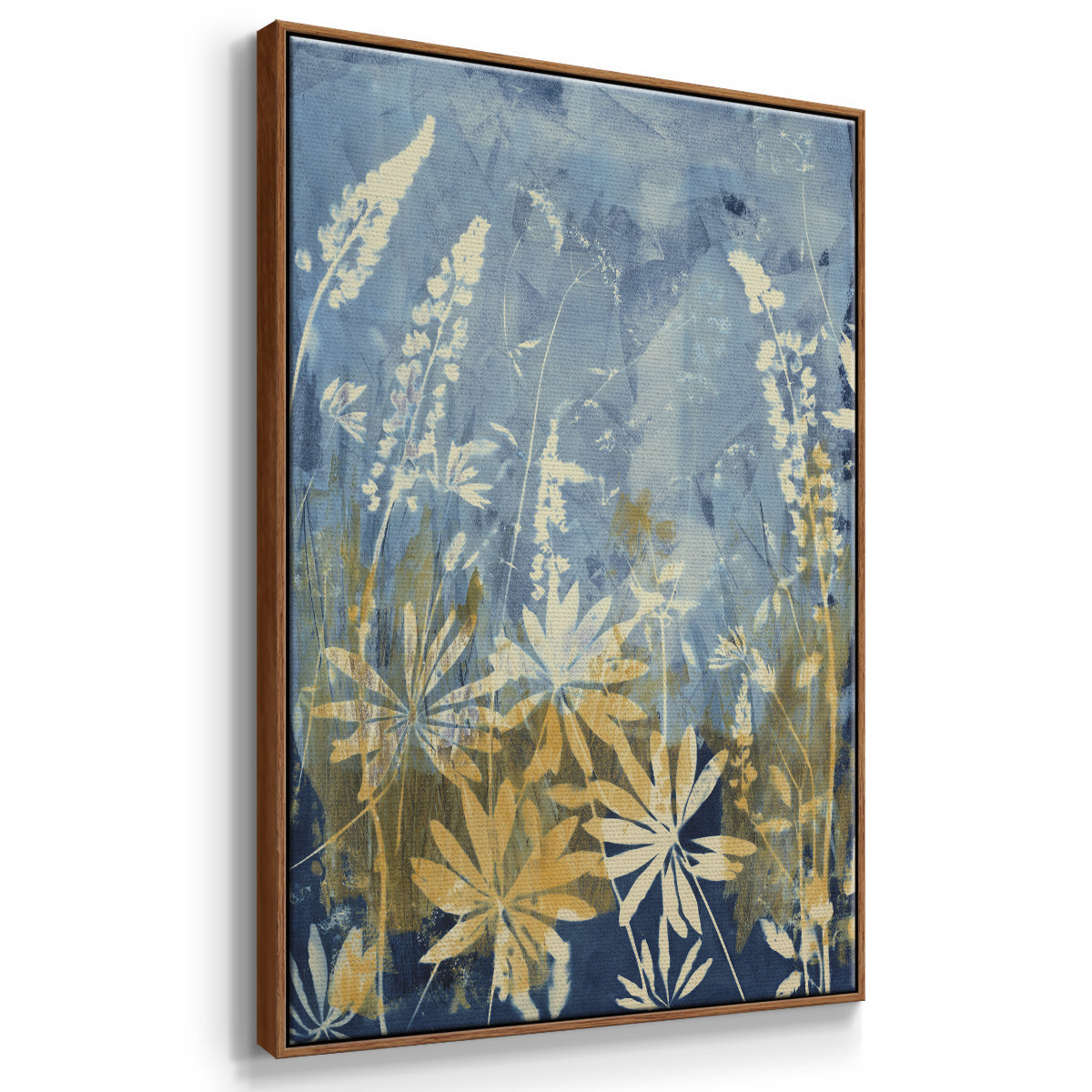 Wild Lupine Framed Premium Gallery Wrapped Canvas - Ready to Hang