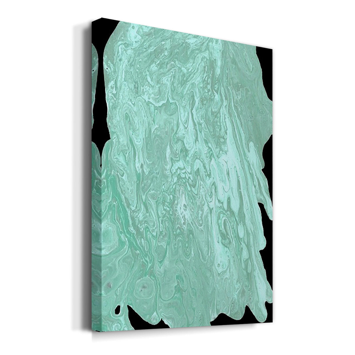 Teal Cascade II - Canvas Art Print