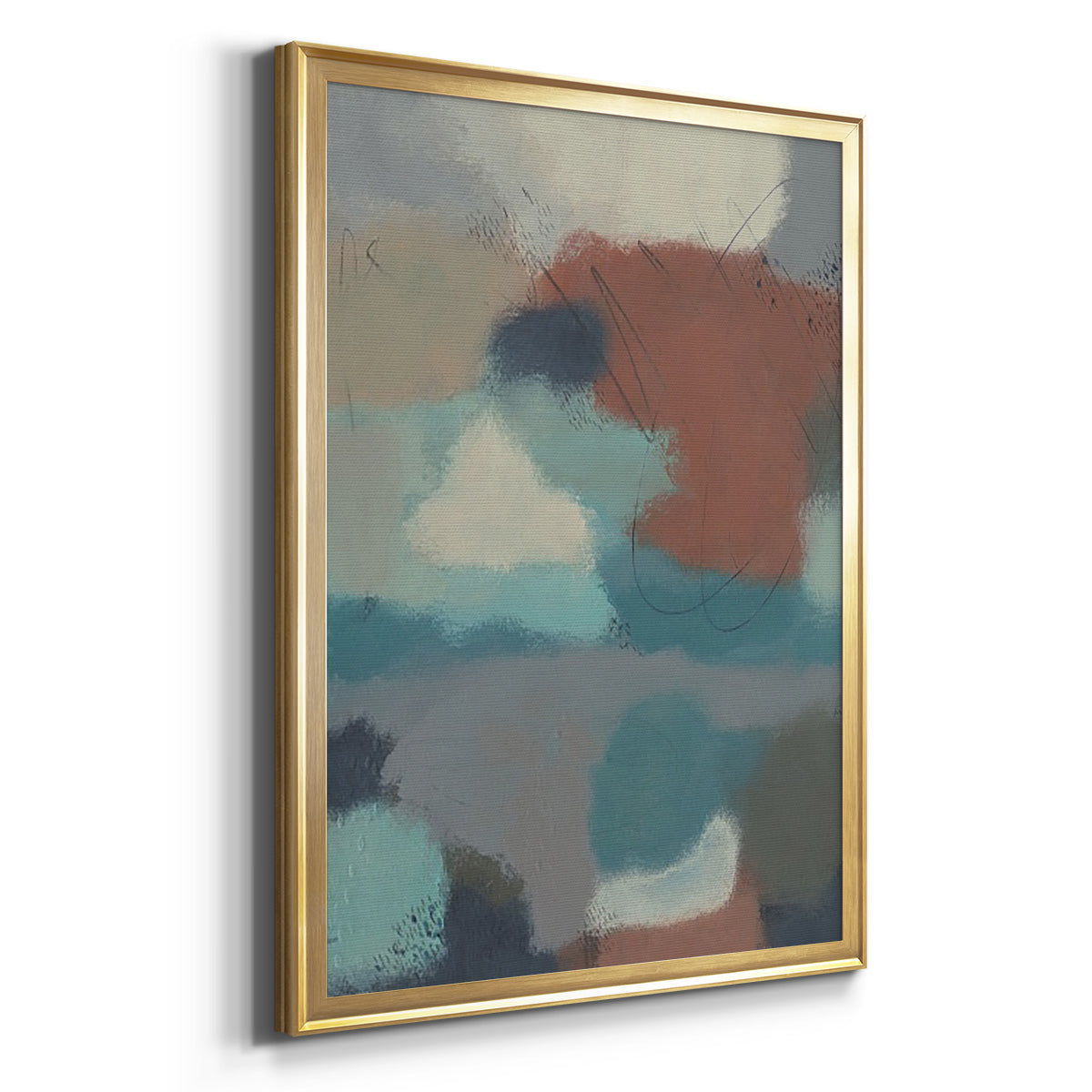 Floating By I - Modern Framed Canvas Print